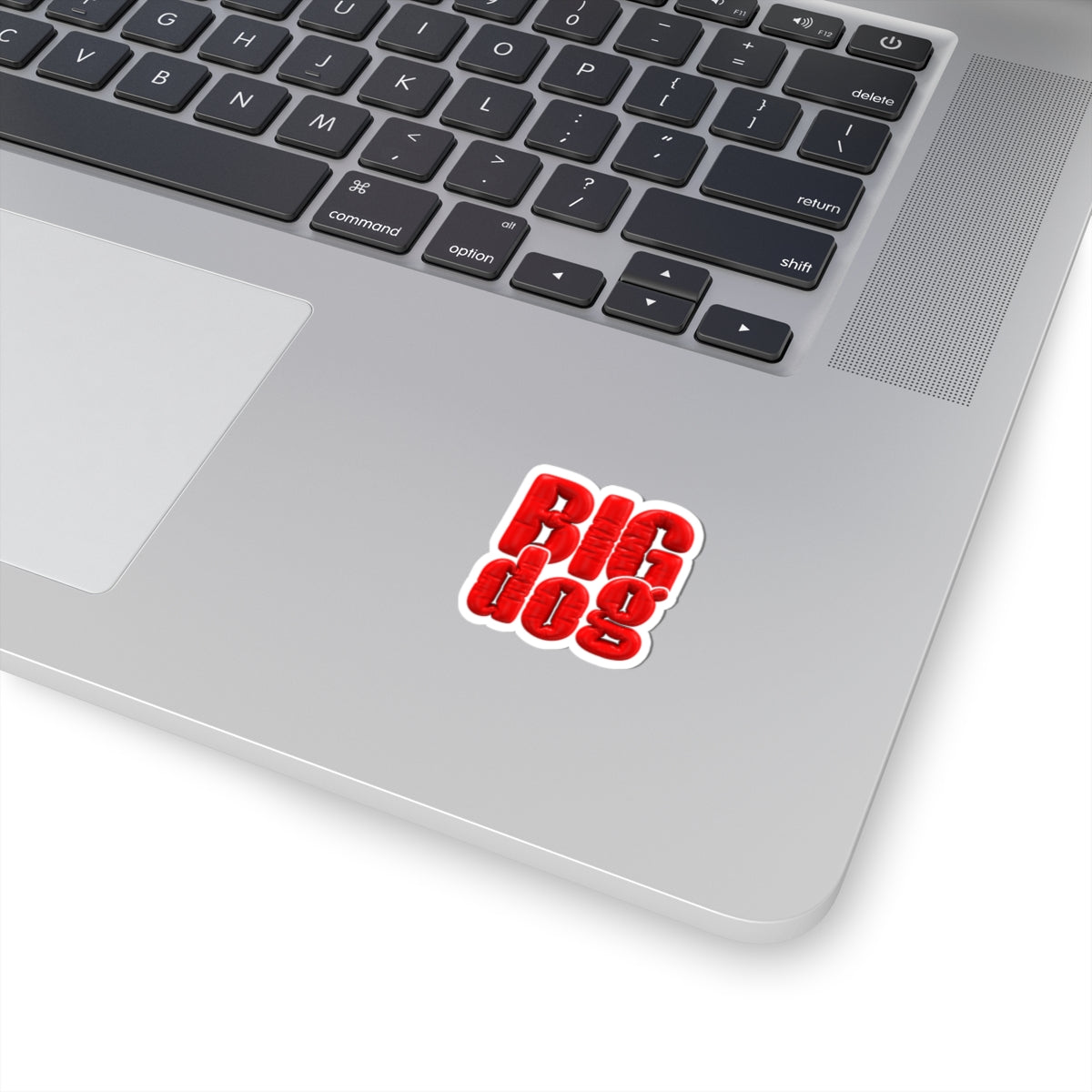 Big Dog Red Balloon-Style Kiss-Cut Sticker