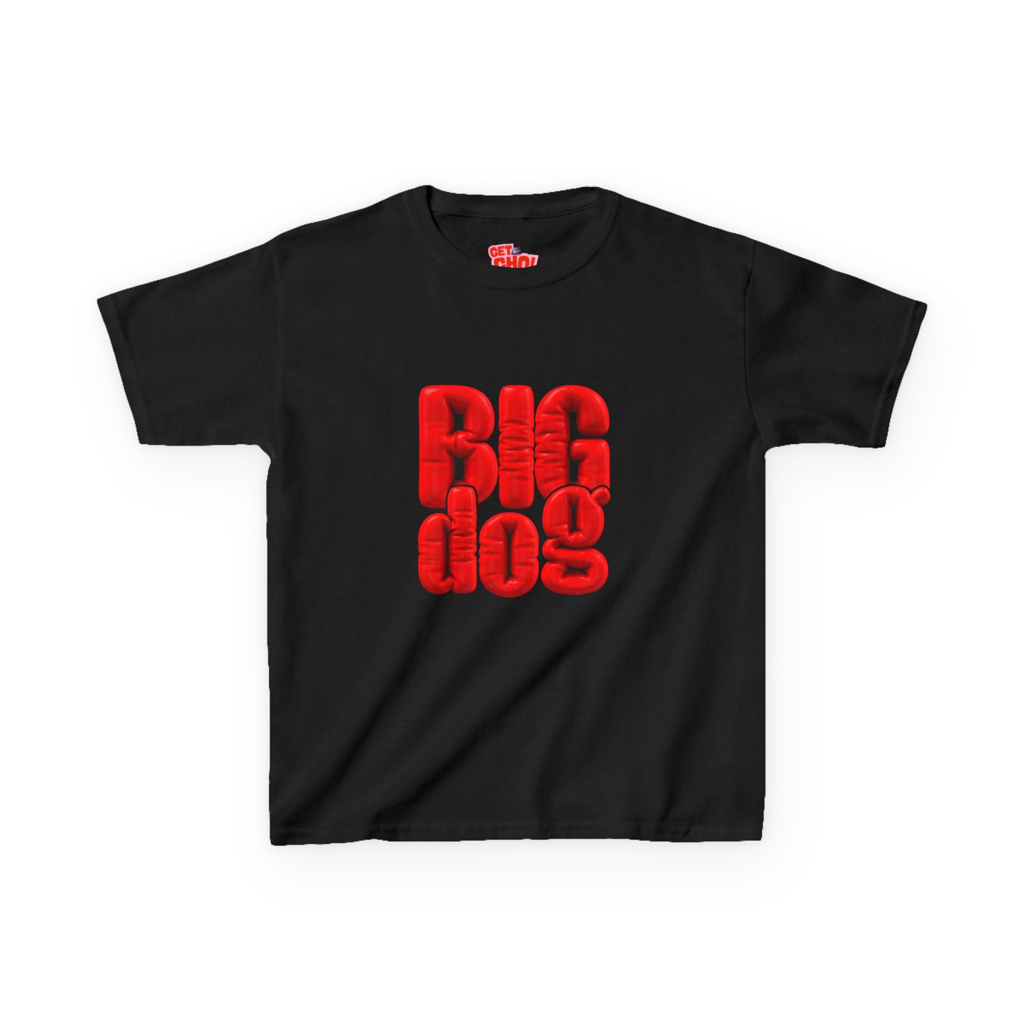 Kids 'Big Dog' Graphic Tee - Bold Red Lettering Kids T-Shirt