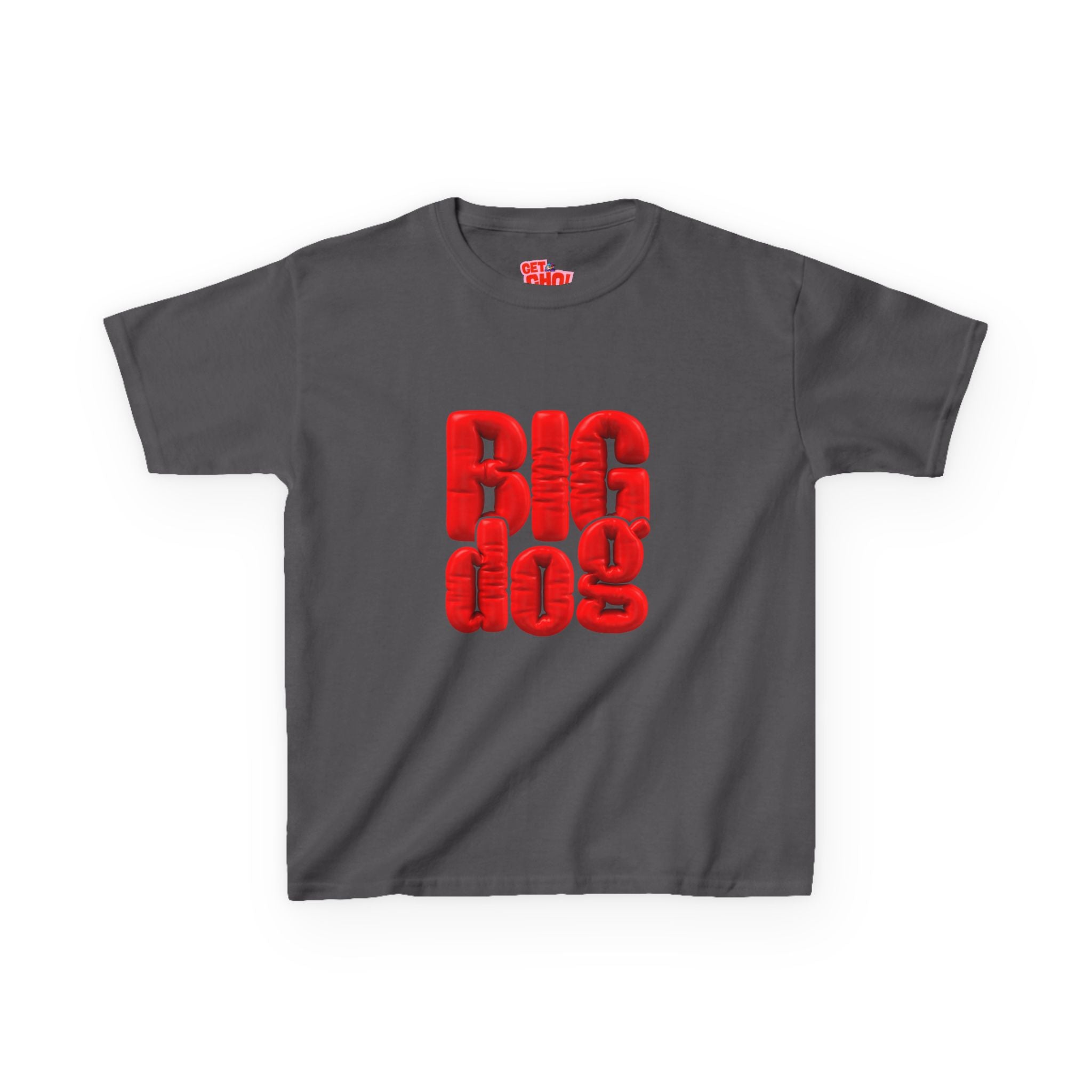Kids 'Big Dog' Graphic Tee - Bold Red Lettering Kids T-Shirt