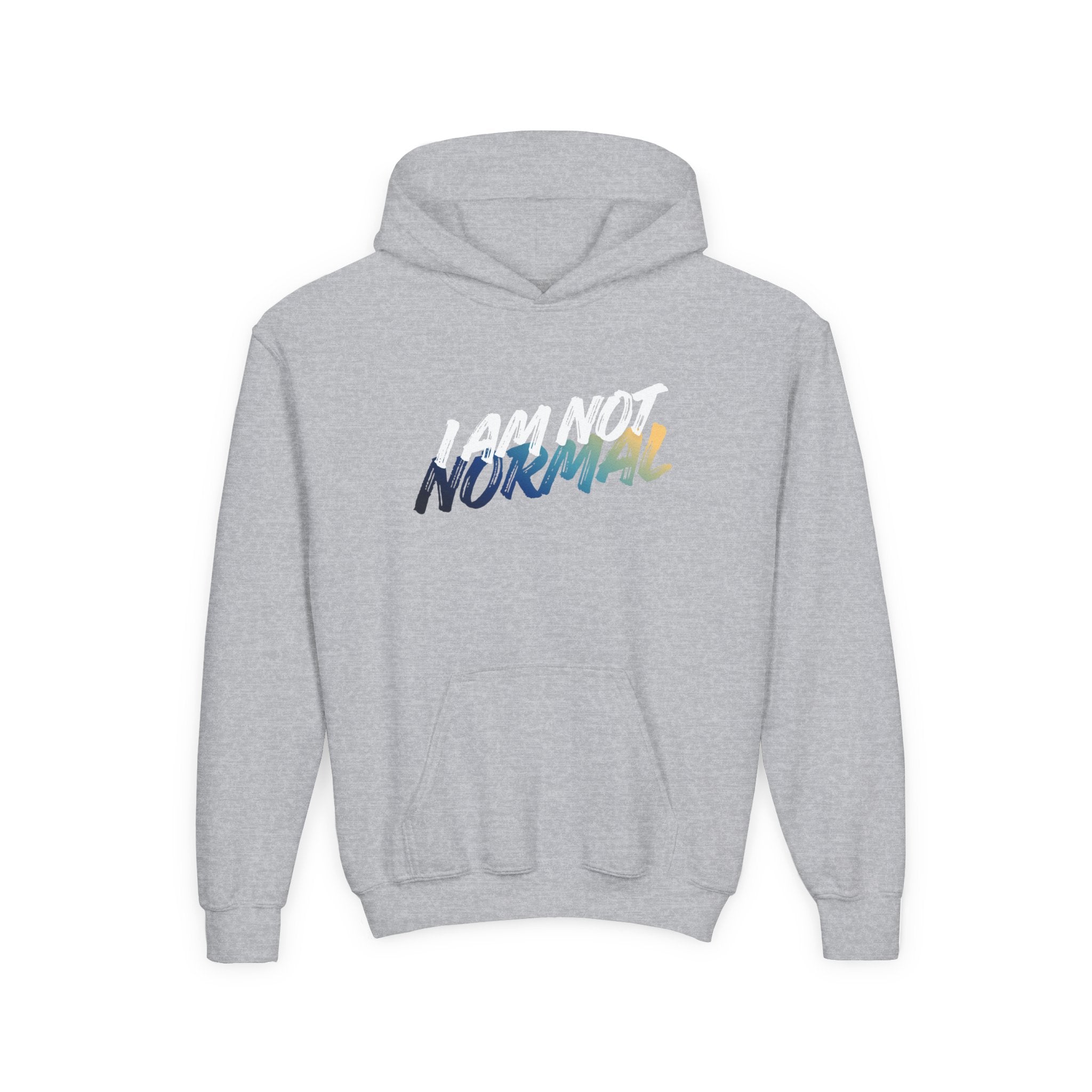 I Am Not Normal Youth Hoodie — Bold Graphic Teen Statement Sweatshirt