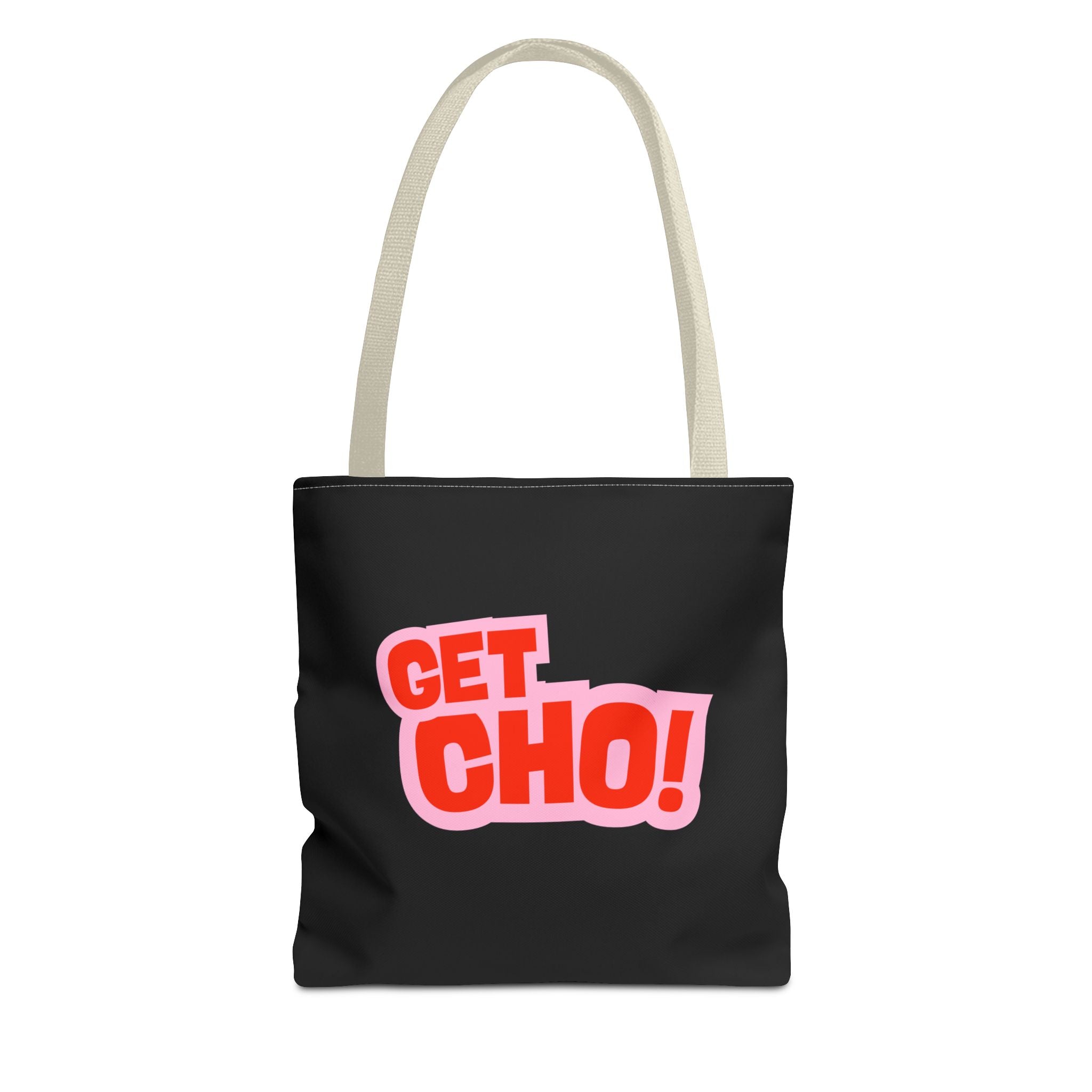GetCho! Graphic Tote Bag — Bold Retro Slogan Canvas Tote