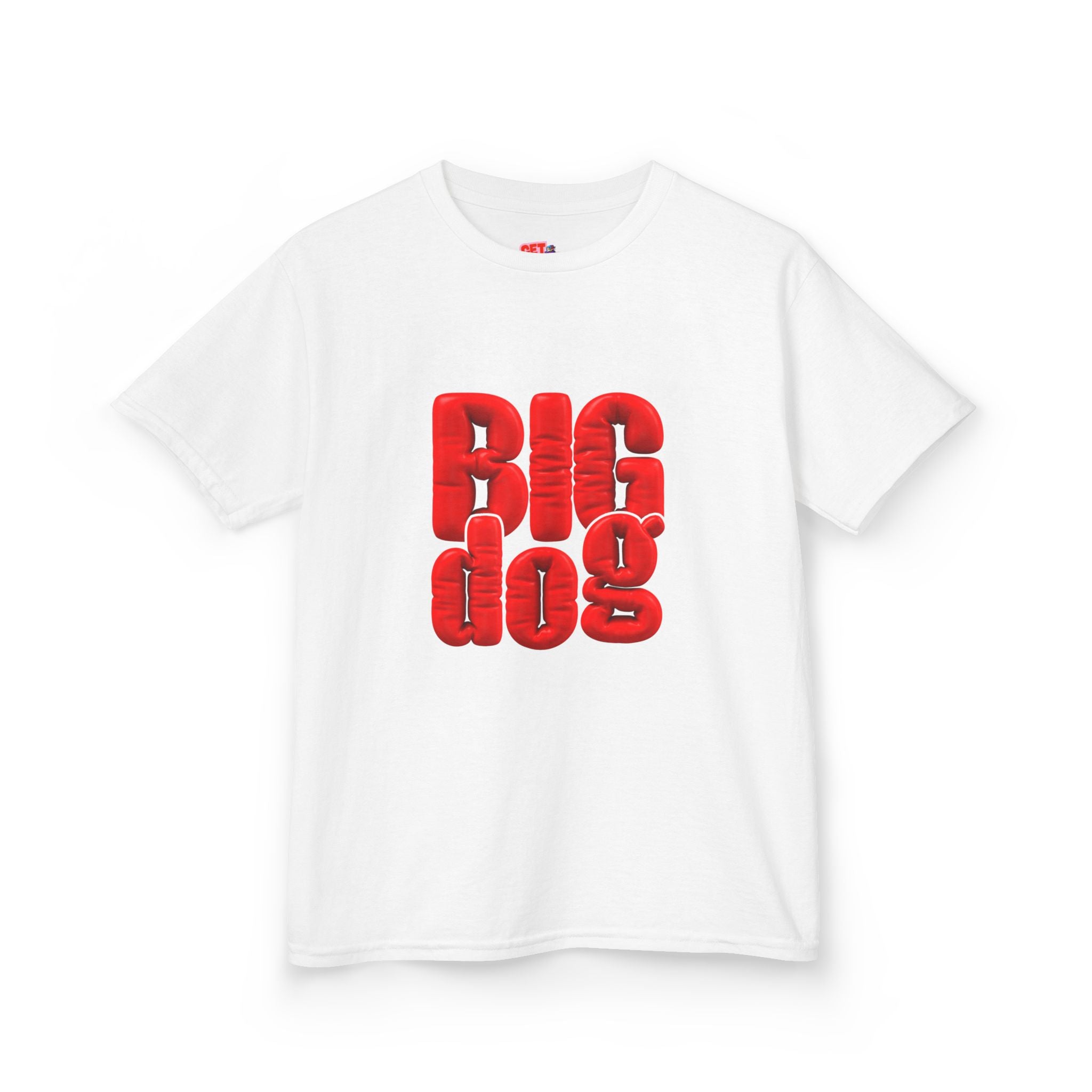 Kids 'Big Dog' Graphic Tee - Bold Red Lettering Kids T-Shirt
