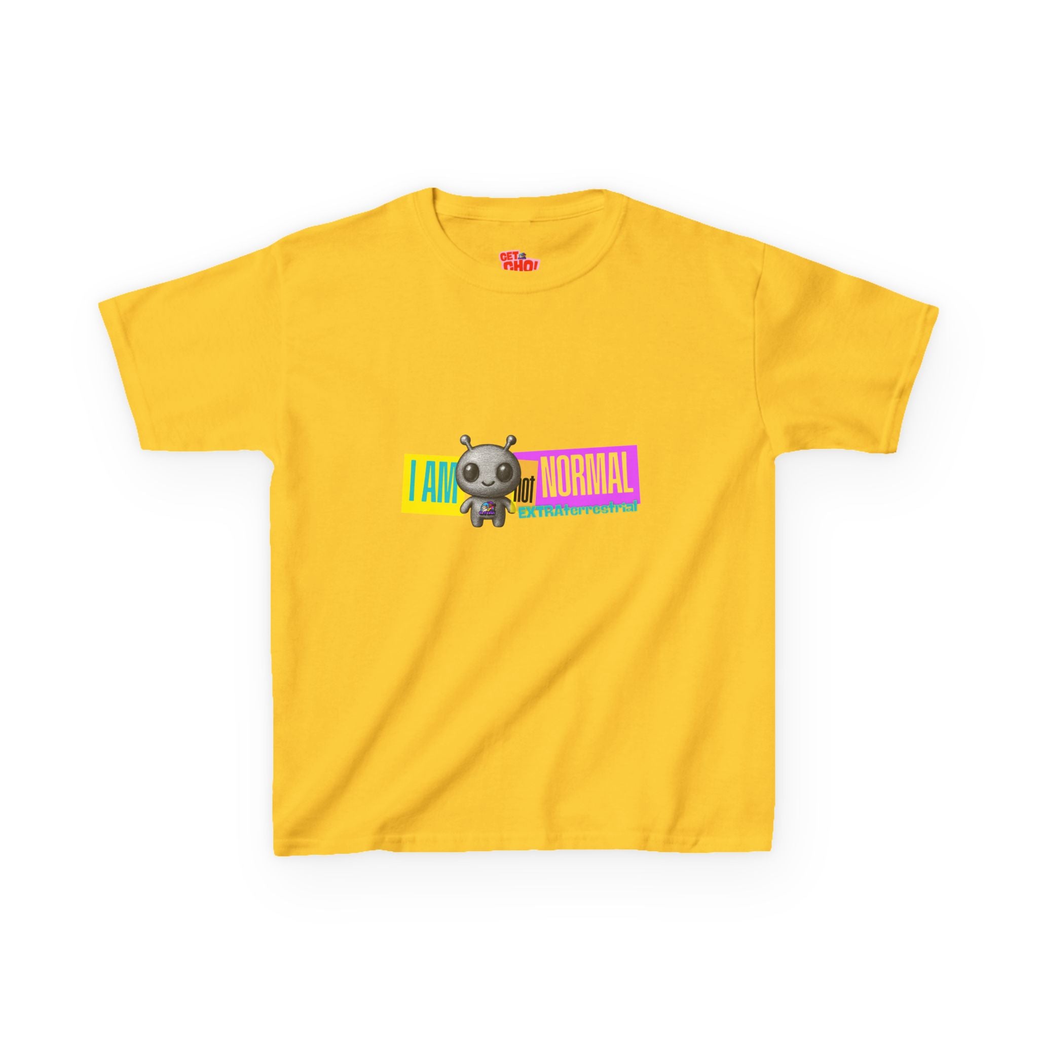 Kids T-Shirt — 'I Am NOT Normal' Cute Alien Graphic Tee for Children
