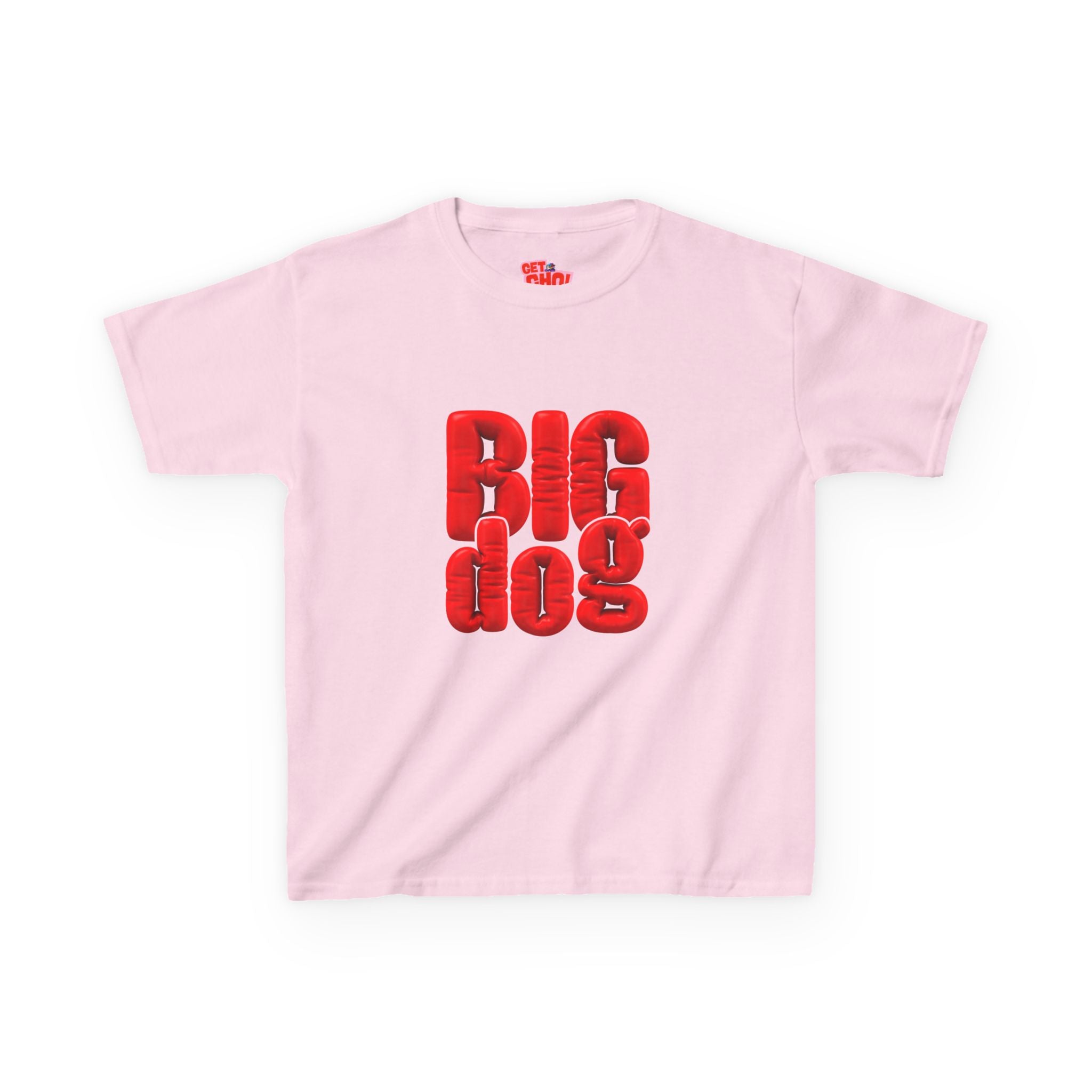 Kids 'Big Dog' Graphic Tee - Bold Red Lettering Kids T-Shirt