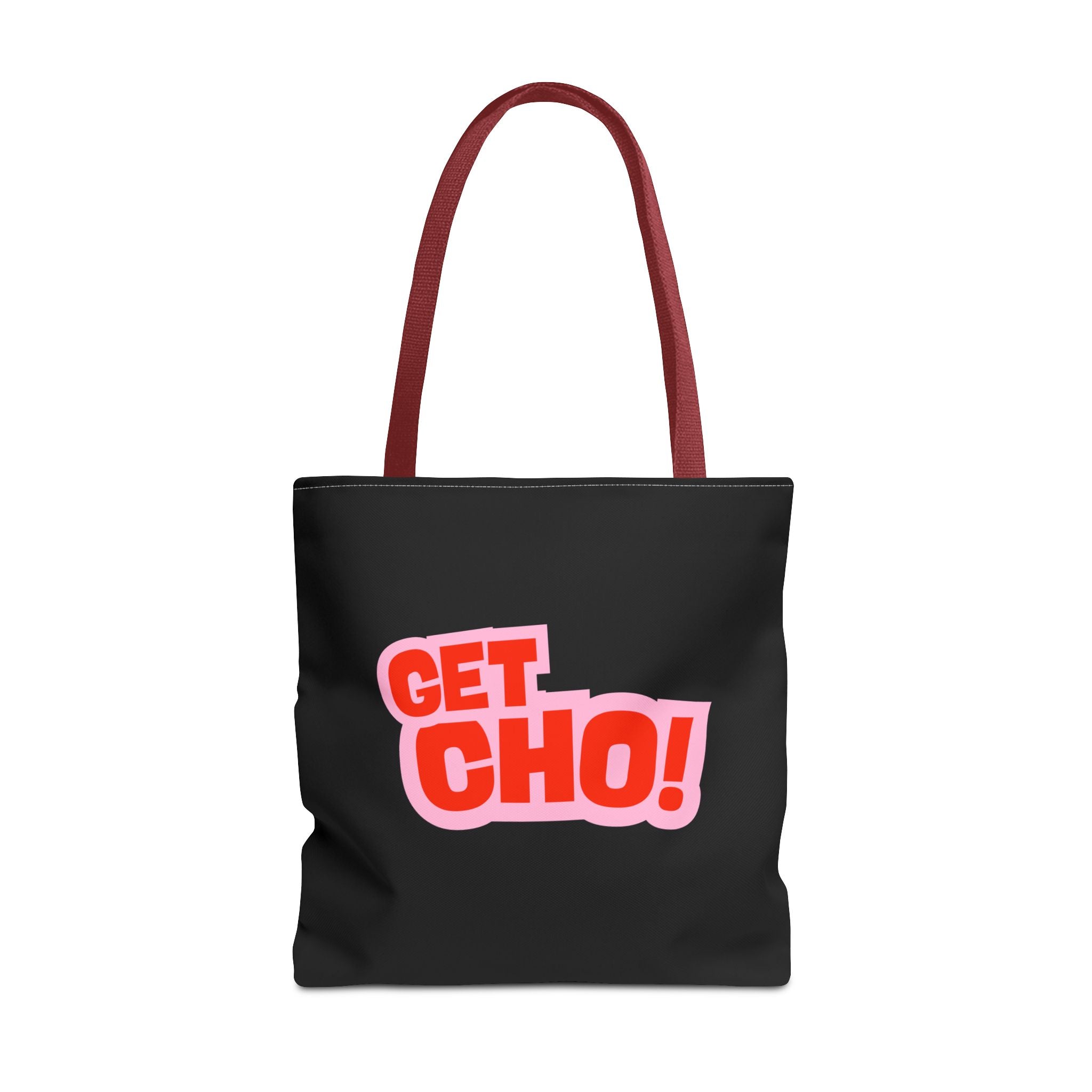 GetCho! Graphic Tote Bag — Bold Retro Slogan Canvas Tote