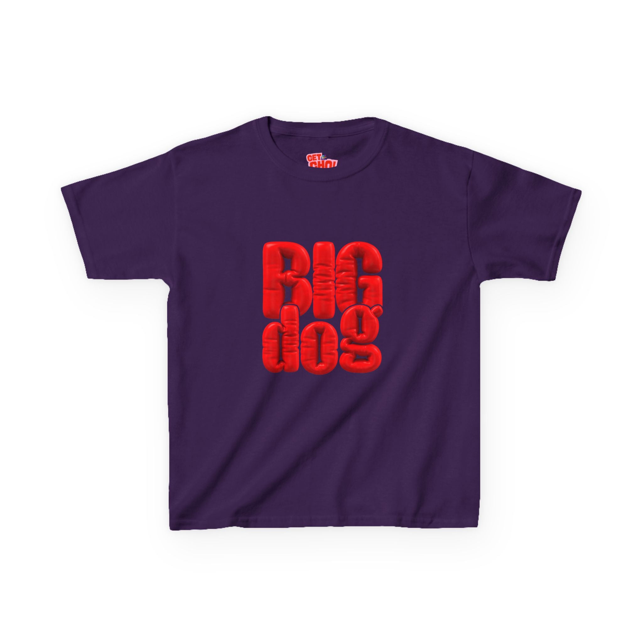 Kids 'Big Dog' Graphic Tee - Bold Red Lettering Kids T-Shirt