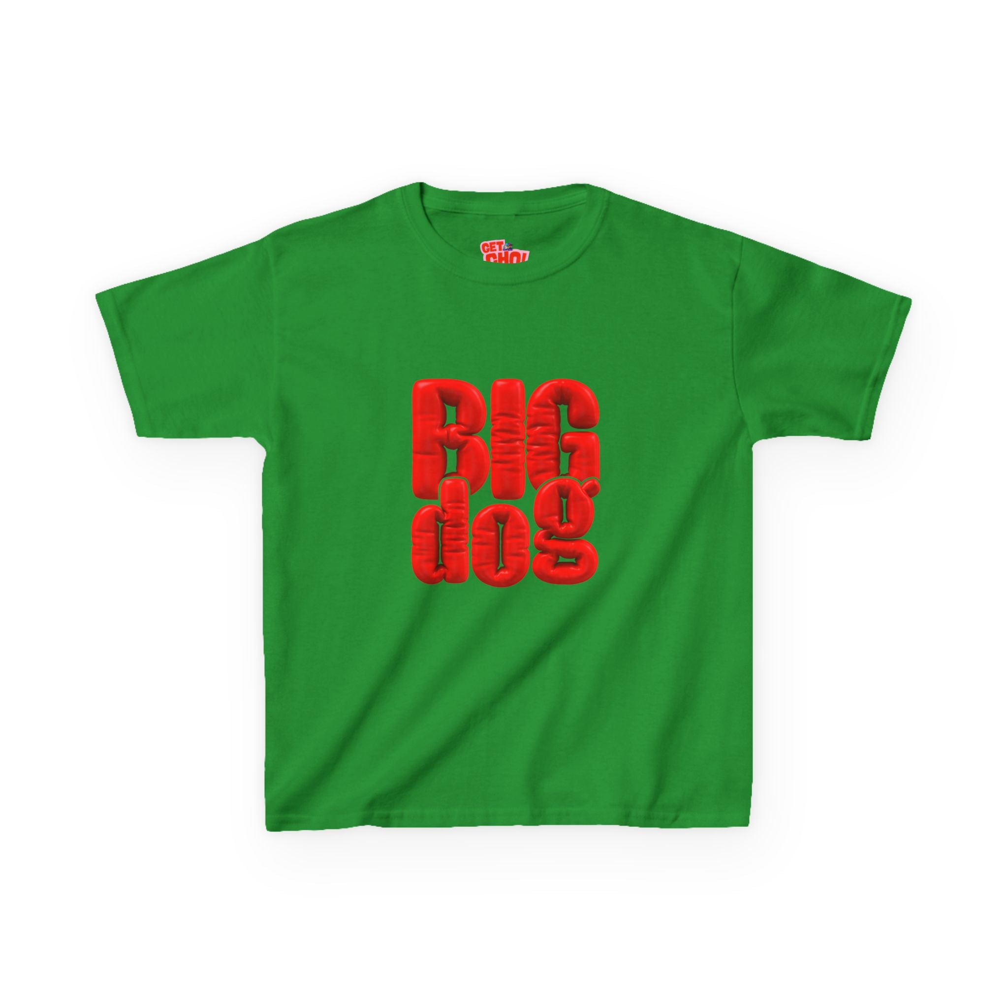 Kids 'Big Dog' Graphic Tee - Bold Red Lettering Kids T-Shirt