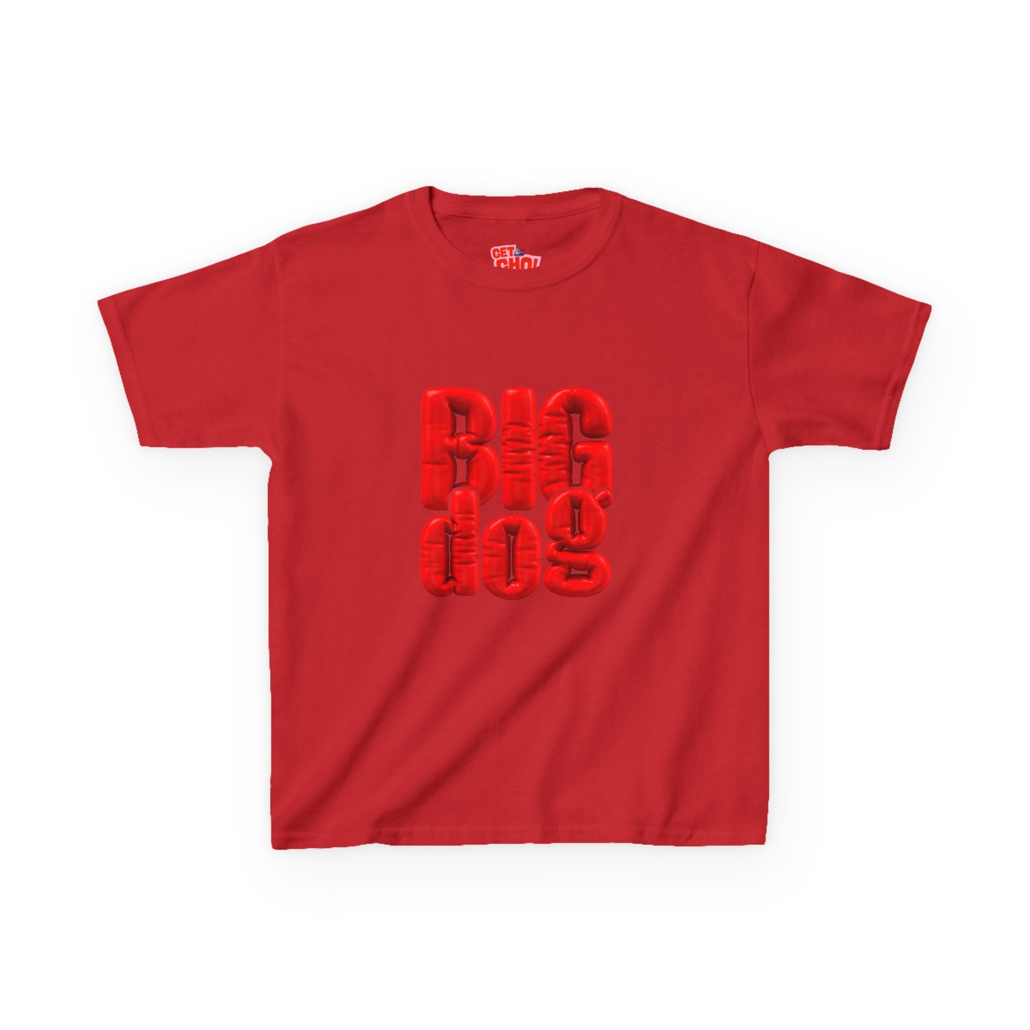 Kids 'Big Dog' Graphic Tee - Bold Red Lettering Kids T-Shirt