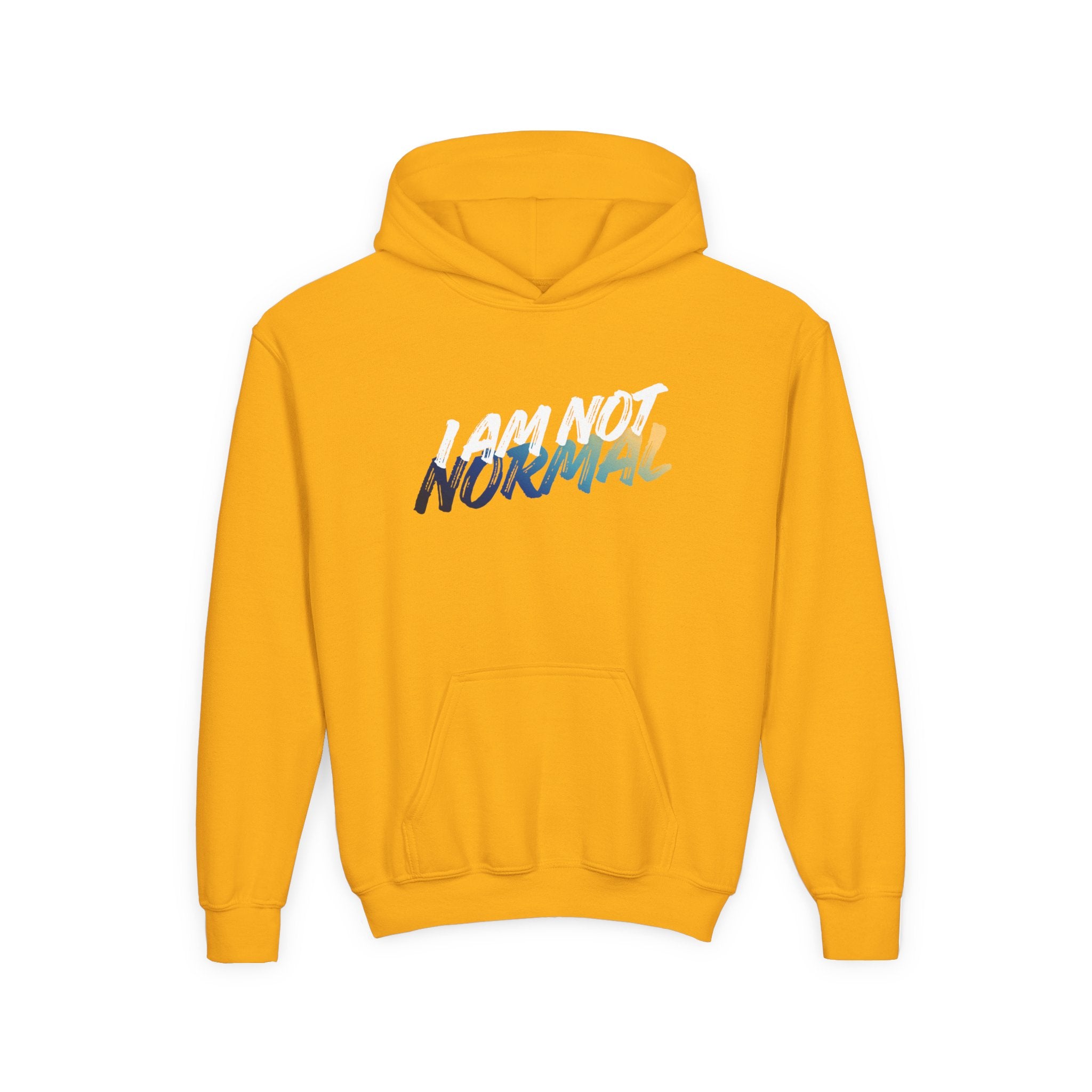 I Am Not Normal Youth Hoodie — Bold Graphic Teen Statement Sweatshirt