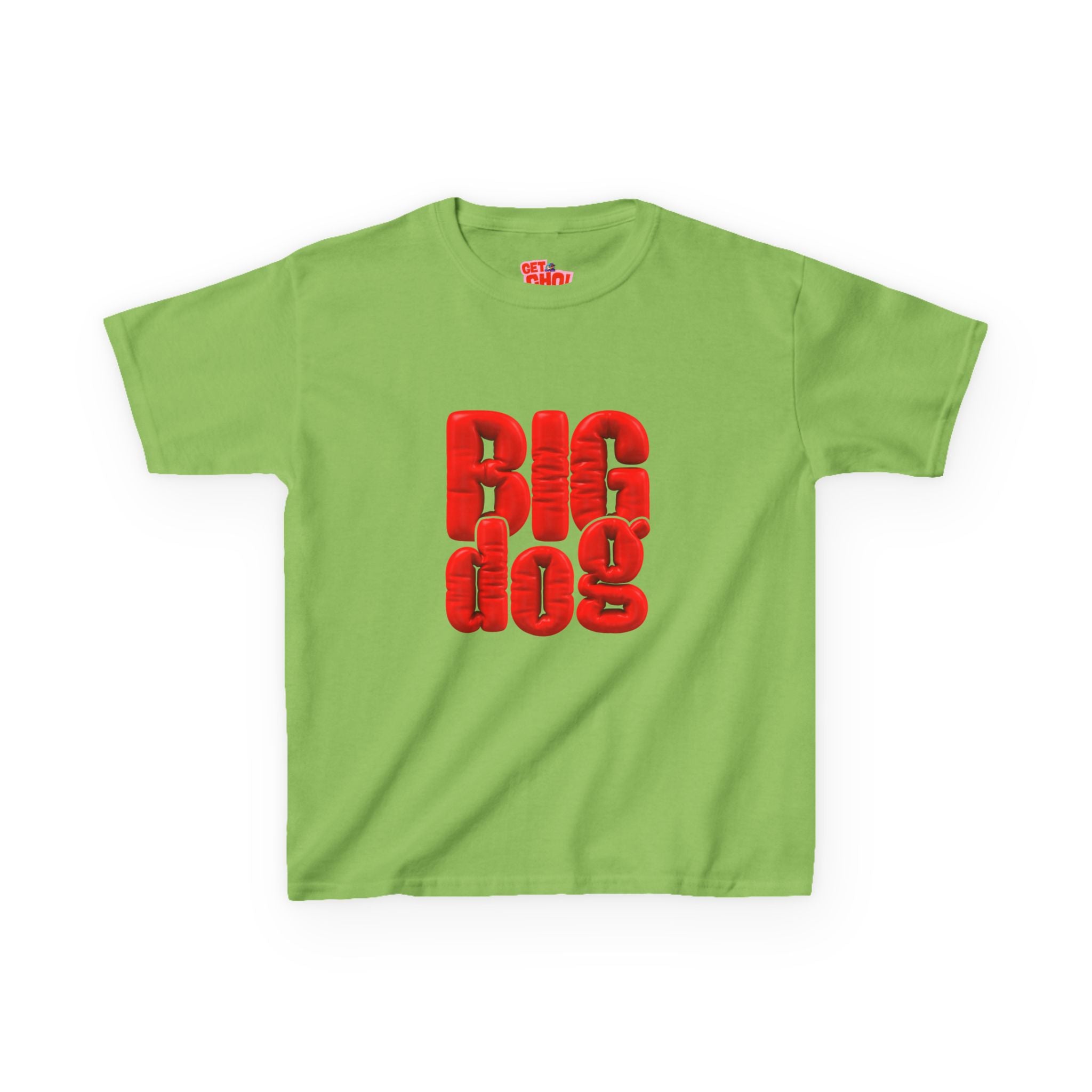 Kids 'Big Dog' Graphic Tee - Bold Red Lettering Kids T-Shirt