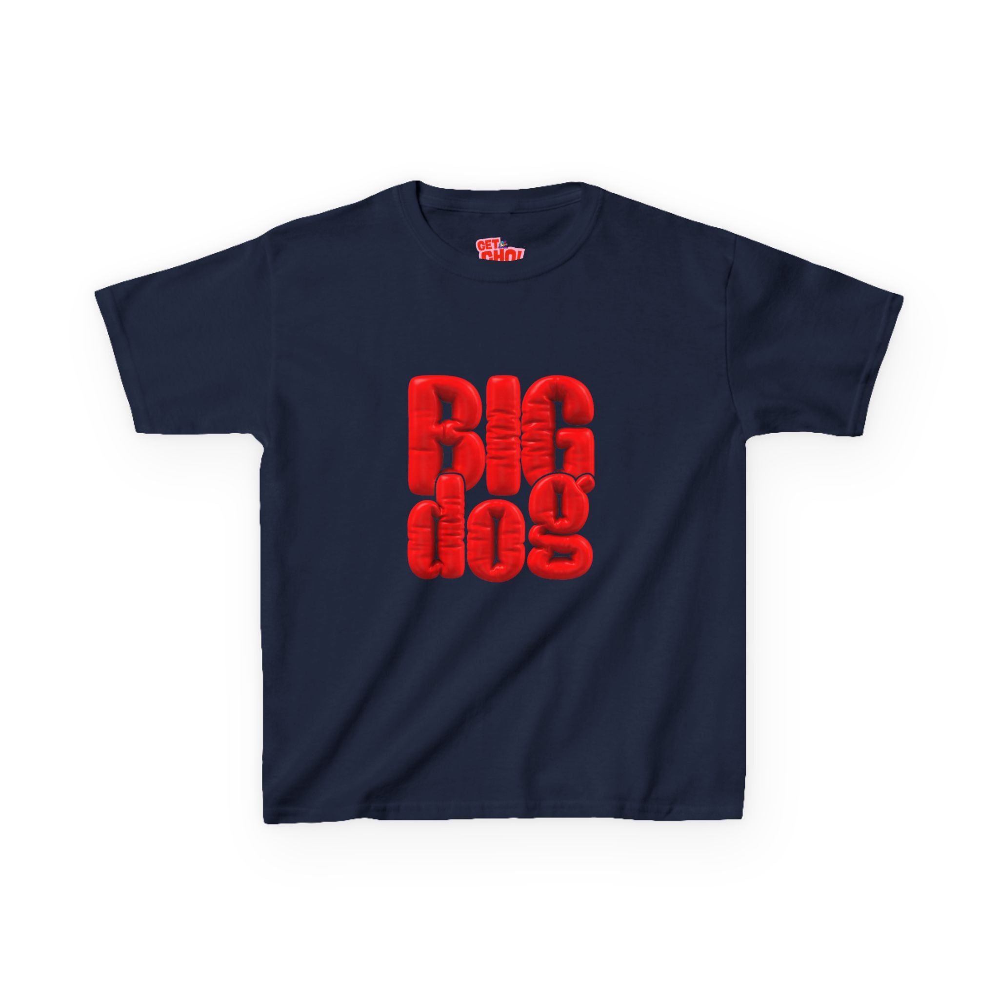 Kids 'Big Dog' Graphic Tee - Bold Red Lettering Kids T-Shirt