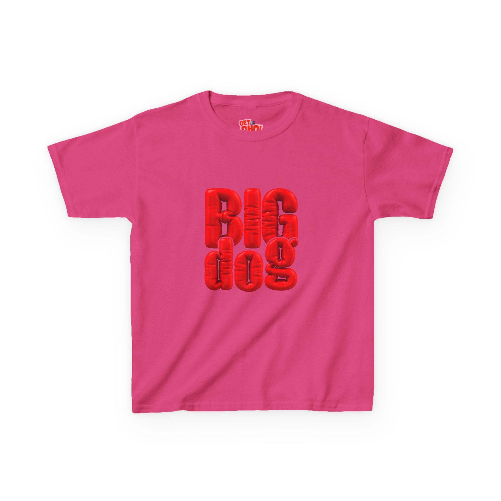 Kids 'Big Dog' Graphic Tee - Bold Red Lettering Kids T-Shirt