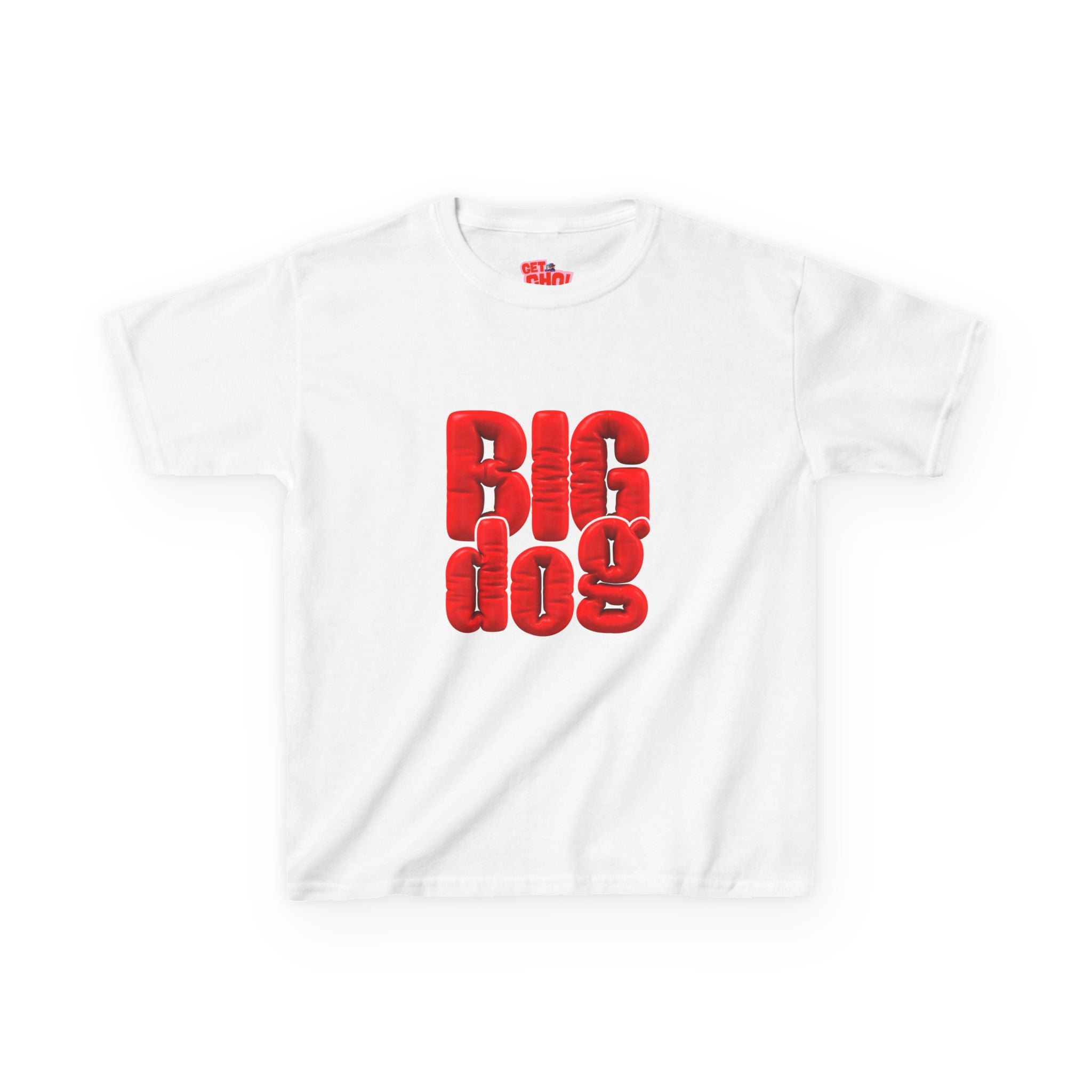Kids 'Big Dog' Graphic Tee - Bold Red Lettering Kids T-Shirt